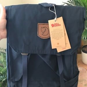 Fjallraven Foldsack Navy Blue Backpack
